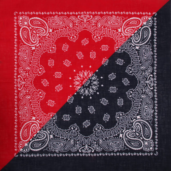 Paisley mörkblå och röd