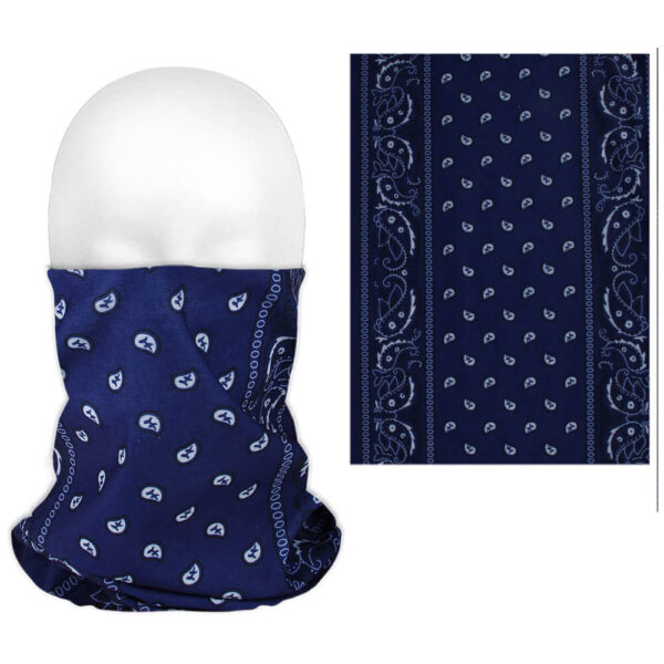 Paisley Blå Tube Bandana