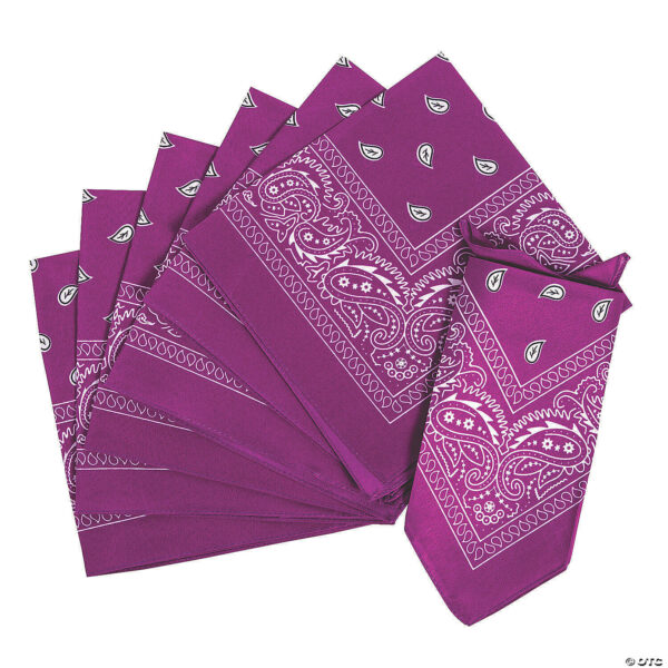 Paisley mörklila (polyester) - Bild 2