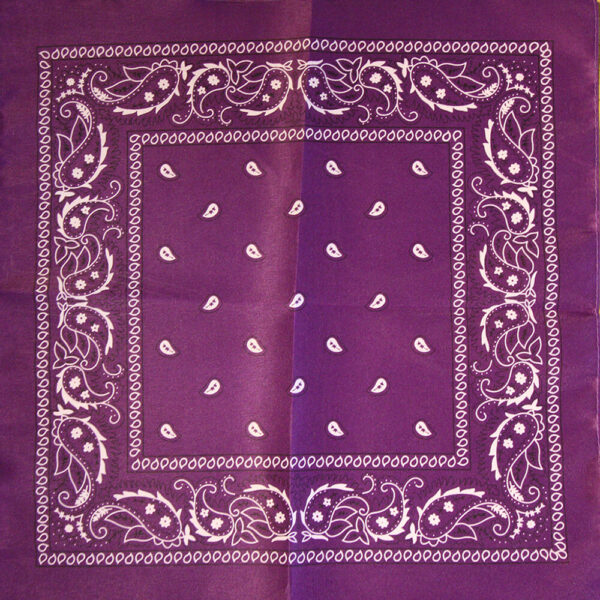 Paisley mörklila (polyester)