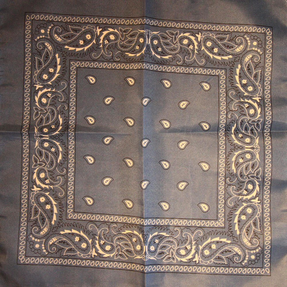 Paisley mörkblå
