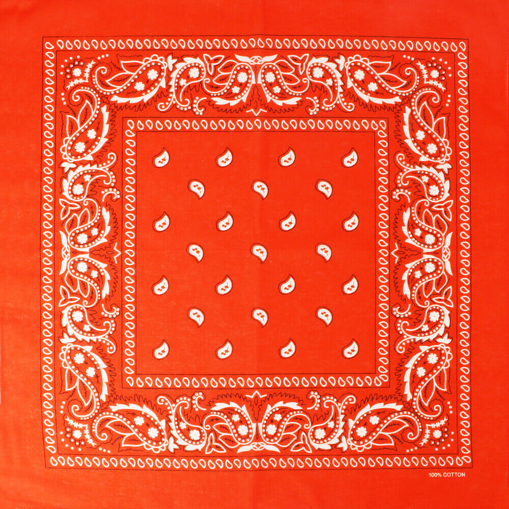 Paisley orangeröd