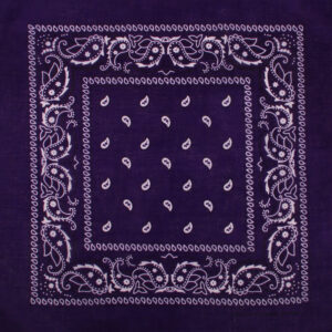 Paisley mörklila (bomull)
