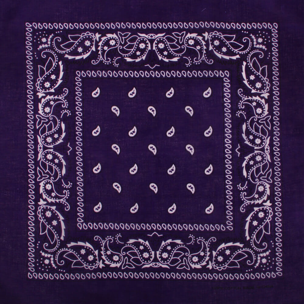 Paisley mörklila (bomull)