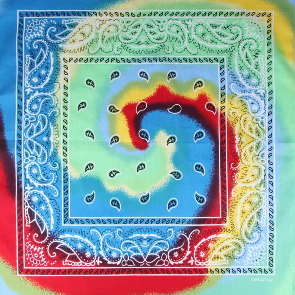 Paisley flerfärgad loop