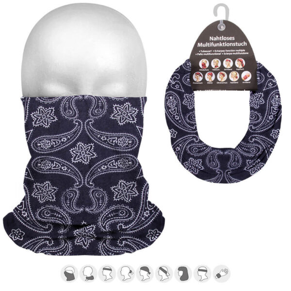 Gråblå Tube Bandana