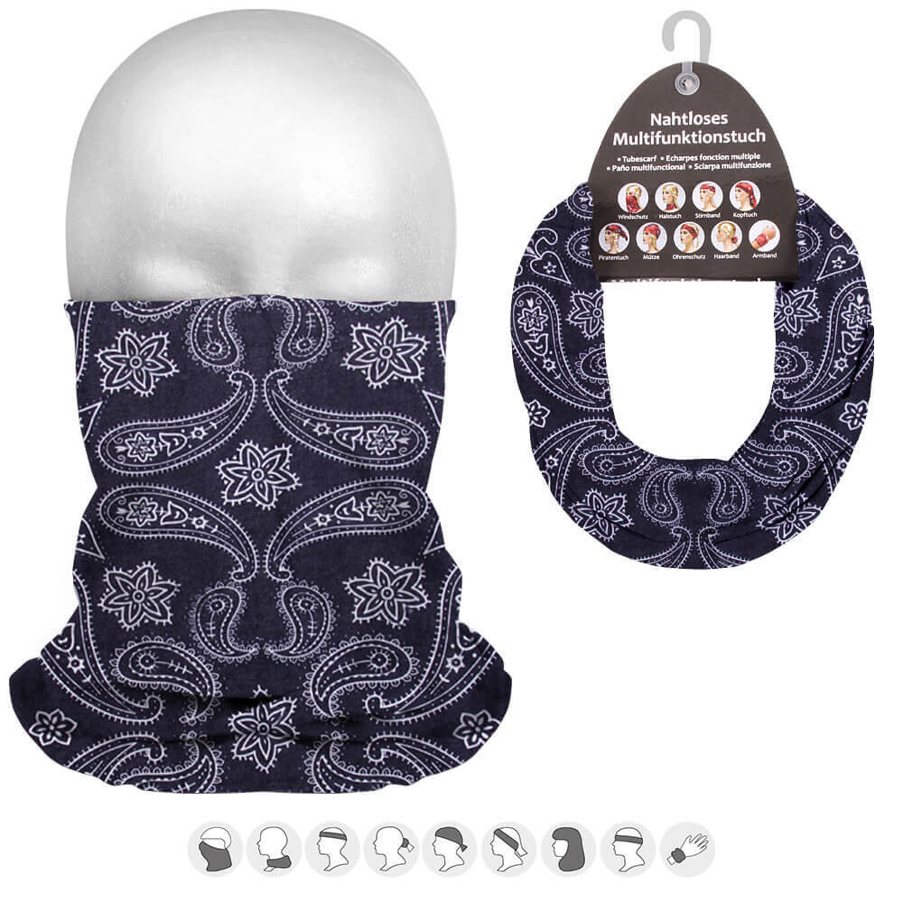 Gråblå Tube Bandana