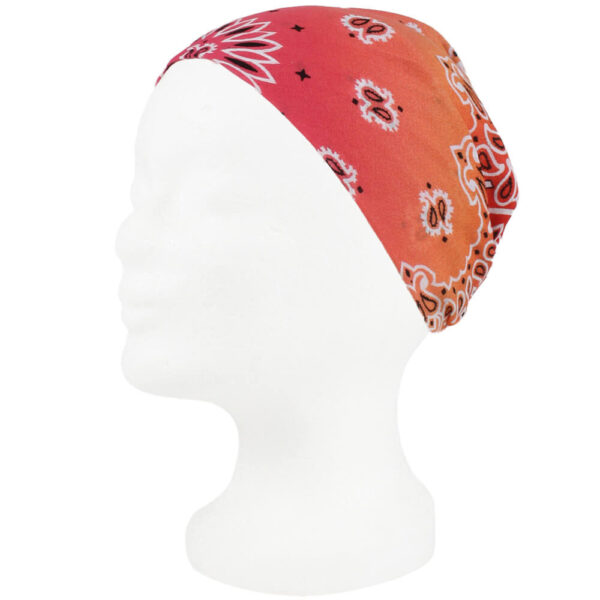 Paisley orange gul lila - Bild 2