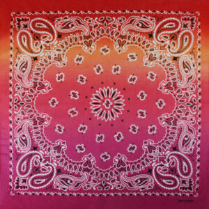 Paisley orange gul lila