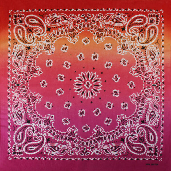 Paisley orange gul lila