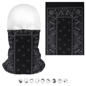 Tube bandana svart paisley