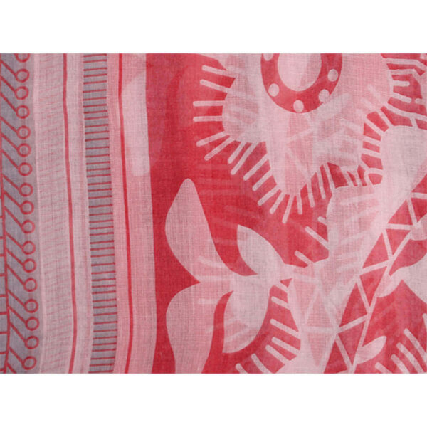 Loop-scarf retro blommig rosa - Bild 2