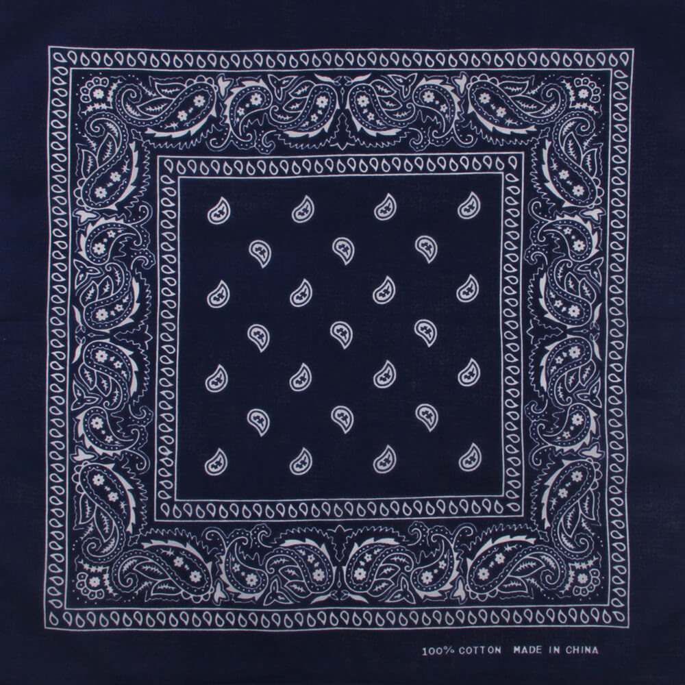 Paisley mörkblå