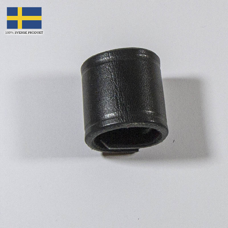 Bandana-sleif svart läder