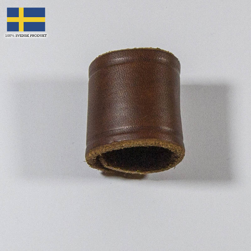 Bandana-sleif brunt läder