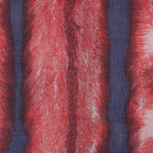 Blå scarf med abstrakta linjer - Bild 2