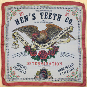 Hen's Teeth Determination Silk Bandana