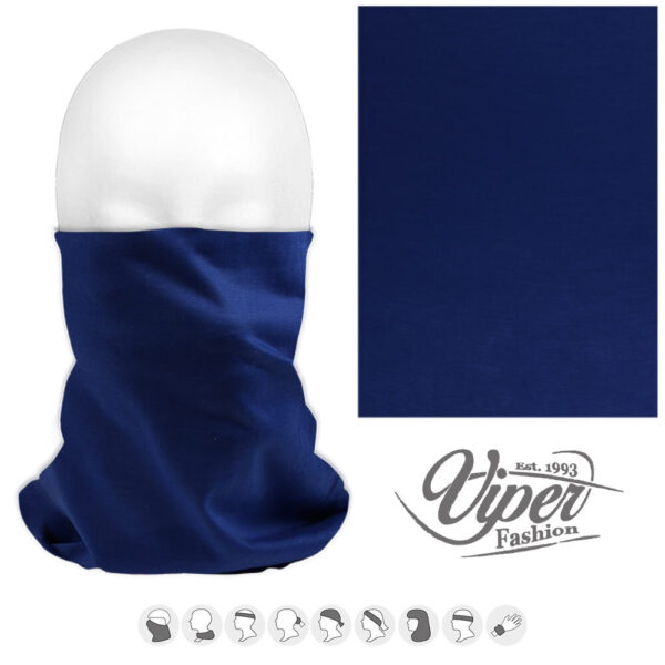 Enfärgad mörkblå Tube Bandana