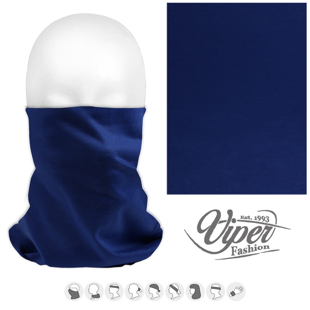 Enfärgad mörkblå Tube Bandana