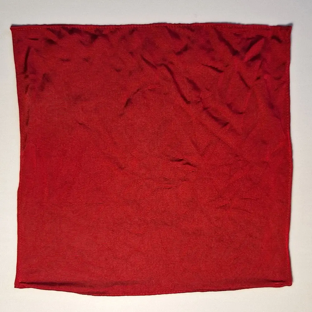 Pocket Square Dark Red Silk bröstnäsduk