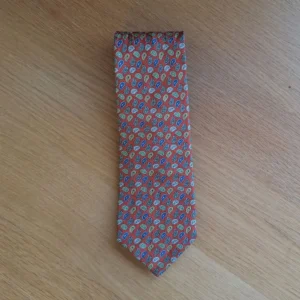 Röd paisley-slips