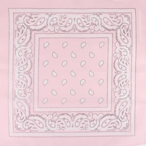 Paisley ljusrosa bandana
