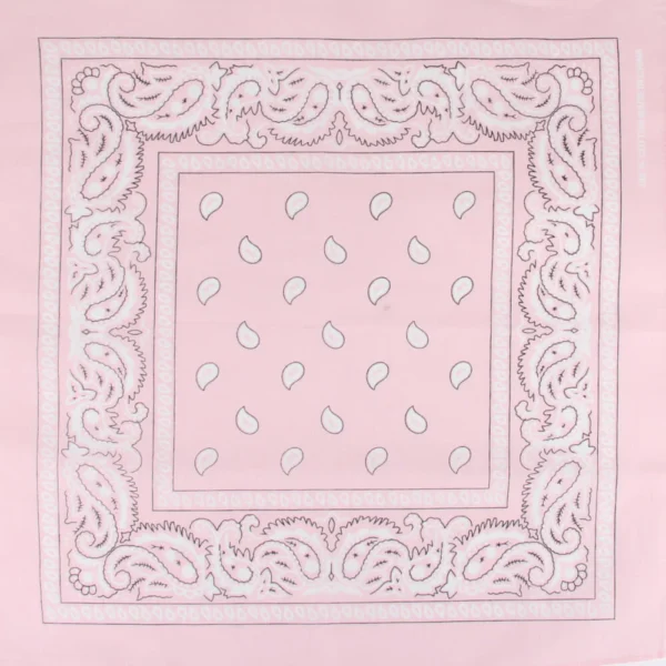 Paisley ljusrosa bandana