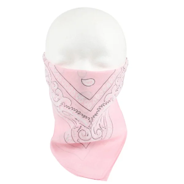 Paisley ljusrosa bandana