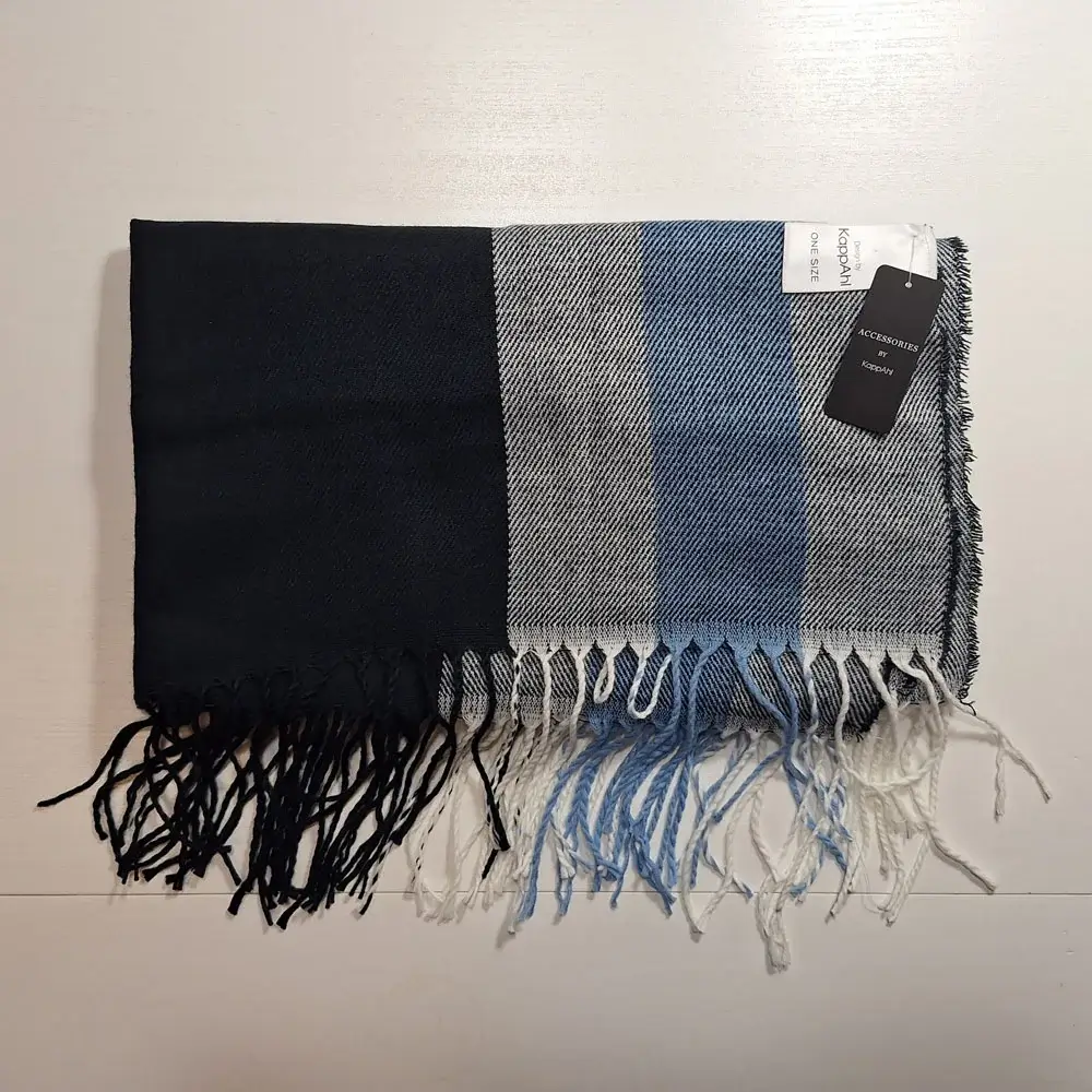 Halsduk Kappahl svart blå grå