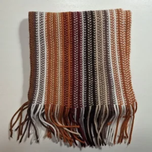 Halsduk brun svart röd vit