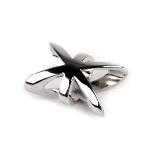 Bandana/scarf Buckle star silver