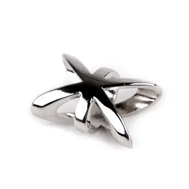 Bandana/scarf Buckle star silver